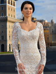 Свадебное платье Ernesta. Силуэт Прямое. Цвет Белый / Молочный, Айвори / Капучино. Вид 2