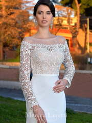 Свадебное платье Fiorella. Силуэт Прямое, Рыбка. Цвет Белый / Молочный, Айвори / Капучино. Вид 2