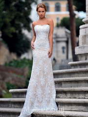 Свадебное платье Livia. Силуэт Прямое, Рыбка. Цвет Белый / Молочный, Айвори / Капучино, Персик / Оранжевый. Вид 1