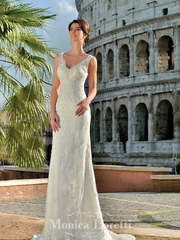 Свадебное платье Ricarda. Силуэт Прямое, Рыбка. Цвет Белый / Молочный. Вид 1