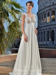 Свадебное платье Samuella. Силуэт Прямое, Греческий. Цвет Белый / Молочный. Вид 1