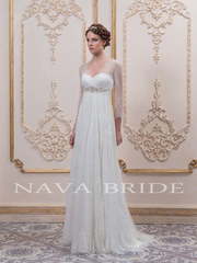 Свадебное платье Courtney. Силуэт Прямое. Цвет Белый / Молочный. Вид 1