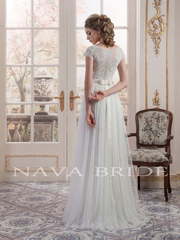 Свадебное платье Rita. Силуэт Прямое. Цвет Белый / Молочный. Вид 2