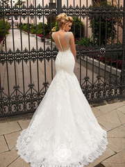 Свадебное платье Lavinia. Силуэт Рыбка. Цвет Белый / Молочный. Вид 1