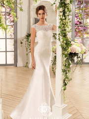 Свадебное платье Kristiana. Силуэт Рыбка. Цвет Белый / Молочный. Вид 1