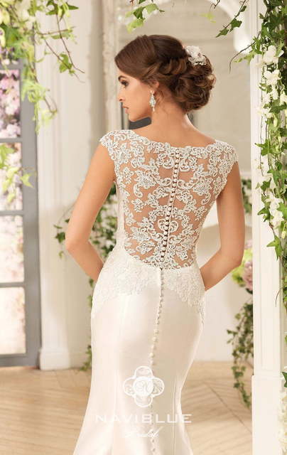 Свадебное платье Kristiana. Силуэт Рыбка. Цвет Белый / Молочный. Вид 2