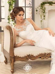 Свадебное платье Klementina. Силуэт Рыбка. Цвет Белый / Молочный. Вид 1