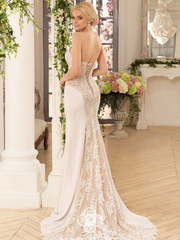 Свадебное платье Kim 2. Силуэт Рыбка. Цвет Айвори / Капучино. Вид 1