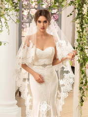 Свадебное платье Kim. Силуэт Рыбка. Цвет Белый / Молочный. Вид 1