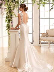 Свадебное платье Kerolaine. Силуэт Рыбка. Цвет Белый / Молочный, Айвори / Капучино. Вид 1