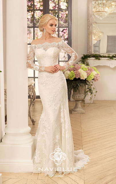 Свадебное платье Kassidi. Силуэт Рыбка. Цвет Айвори / Капучино. Вид 2