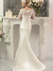 Свадебное платье Dolores. Силуэт Рыбка. Цвет Белый / Молочный. Вид 2