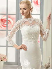 Свадебное платье Dias. Силуэт Прямое, Рыбка. Цвет Белый / Молочный. Вид 1