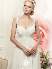 Свадебное платье Destiny. Силуэт Прямое, Греческий. Цвет Белый / Молочный. Вид 1