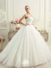 Свадебное платье Delly. Силуэт Пышное. Цвет Белый / Молочный. Вид 2