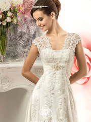 Свадебное платье Debora. Силуэт Прямое, Рыбка. Цвет Белый / Молочный. Вид 1