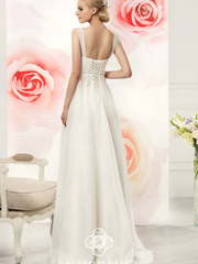 Свадебное платье Daisy. Силуэт Прямое, Греческий. Цвет Белый / Молочный. Вид 2