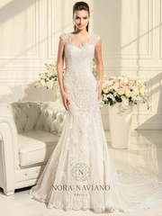 Свадебное платье Adriana. Силуэт Рыбка. Цвет Белый / Молочный. Вид 1