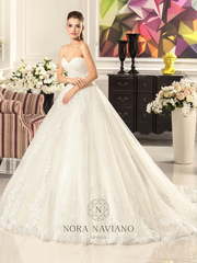 Свадебное платье Alberta. Силуэт Пышное. Цвет Белый / Молочный. Вид 1