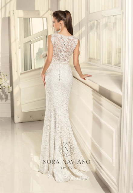 Свадебное платье Alisia. Силуэт Рыбка. Цвет Белый / Молочный. Вид 2