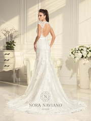 Свадебное платье Amos. Силуэт Рыбка. Цвет Белый / Молочный. Вид 2