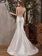 Свадебное платье Ballencia. Силуэт Рыбка. Цвет Белый / Молочный. Вид 2