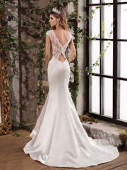 Свадебное платье Bertany. Силуэт Рыбка. Цвет Белый / Молочный. Вид 2