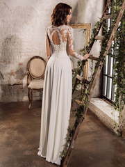 Свадебное платье Bessy. Силуэт Прямое. Цвет Белый / Молочный. Вид 2