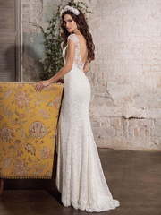 Свадебное платье Bevin. Силуэт Прямое, Рыбка. Цвет Белый / Молочный. Вид 2