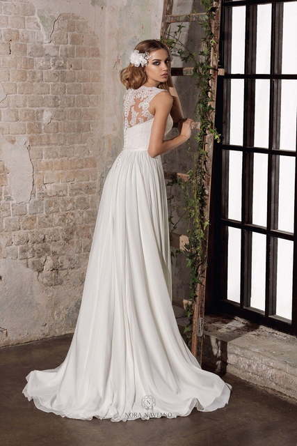 Свадебное платье Beverly. Силуэт Прямое. Цвет Белый / Молочный. Вид 2