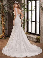 Свадебное платье Bianca. Силуэт Рыбка. Цвет Белый / Молочный. Вид 2