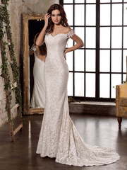 Свадебное платье Bonita. Силуэт Прямое, Рыбка. Цвет Белый / Молочный. Вид 1