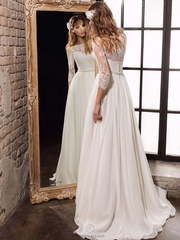 Свадебное платье Bridget. Силуэт Прямое. Цвет Белый / Молочный. Вид 2