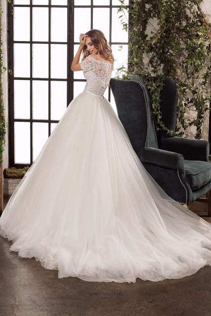 Свадебное платье Brynna. Силуэт Пышное. Цвет Белый / Молочный. Вид 2