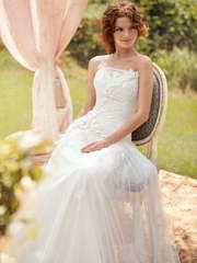 Свадебное платье Фелисита. Силуэт Прямое. Цвет Белый / Молочный. Вид 1