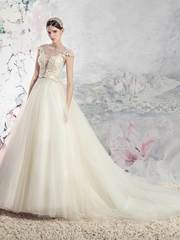 Свадебное платье Вента. Силуэт Пышное. Цвет Белый / Молочный, Айвори / Капучино. Вид 1