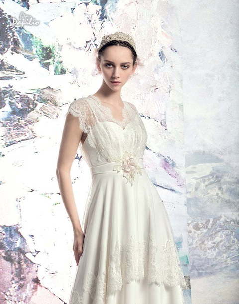 Свадебное платье Обь. Силуэт Прямое. Цвет Айвори / Капучино, Белый / Молочный. Вид 2