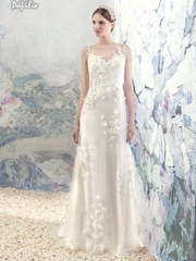 Свадебное платье Рейн. Силуэт Прямое. Цвет Белый / Молочный, Айвори / Капучино. Вид 1