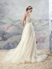 Свадебное платье Сена. Силуэт Прямое, Греческий. Цвет Белый / Молочный, Айвори / Капучино. Вид 2