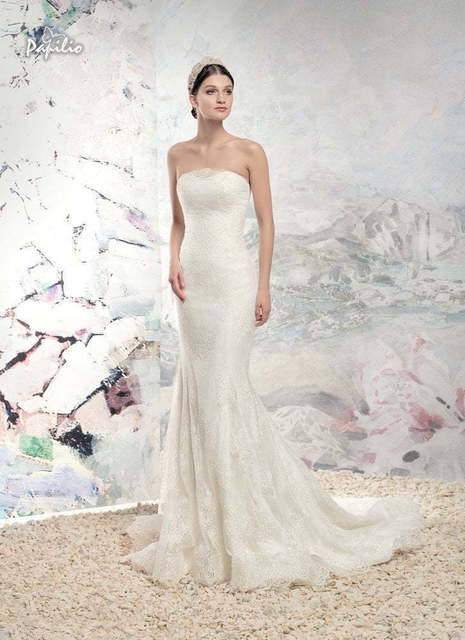 Свадебное платье Темза. Силуэт Рыбка. Цвет Белый / Молочный. Вид 2