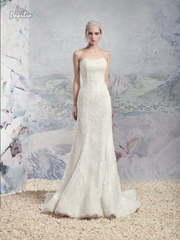 Свадебное платье Онтарио. Силуэт Рыбка. Цвет Белый / Молочный. Вид 1