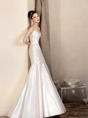 Свадебное платье Консуэло. Силуэт Рыбка. Цвет Белый / Молочный. Вид 1