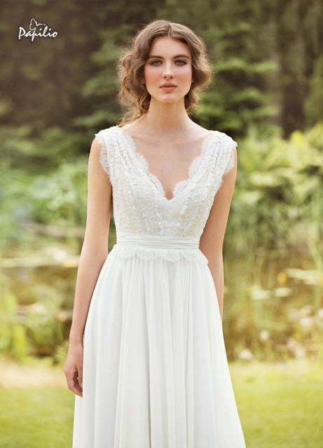 Свадебное платье Орнелла. Силуэт Прямое. Цвет Белый / Молочный. Вид 1