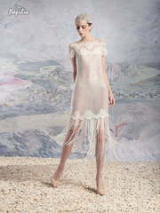 Свадебное платье Комо. Силуэт Рыбка. Цвет Белый / Молочный. Вид 2