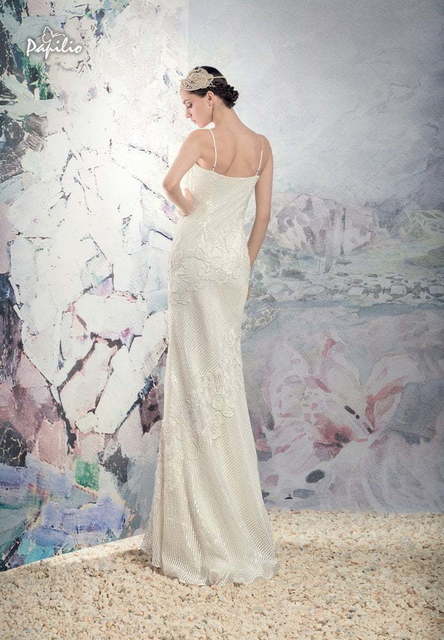 Свадебное платье Ассаль. Силуэт Прямое. Цвет Белый / Молочный. Вид 3