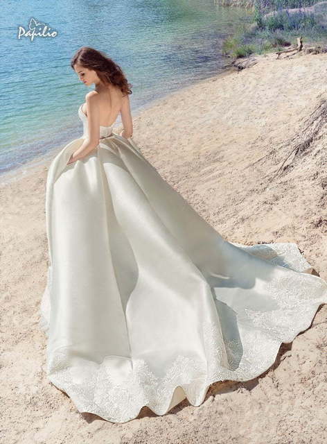 Свадебное платье Дронго. Силуэт Пышное. Цвет Айвори / Капучино, Белый / Молочный. Вид 2