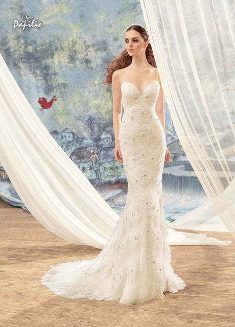 Свадебное платье Чибис. Силуэт Рыбка. Цвет Айвори / Капучино, Белый / Молочный. Вид 2