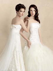 Свадебное платье Софи. Силуэт Прямое, Рыбка. Цвет Белый / Молочный, Айвори / Капучино. Вид 2