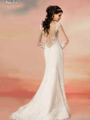 Свадебное платье Сивилла. Силуэт Прямое, Рыбка. Цвет Белый / Молочный. Вид 2