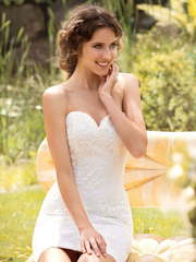 Свадебное платье Джулиана. Силуэт Прямое. Цвет Белый / Молочный. Вид 1